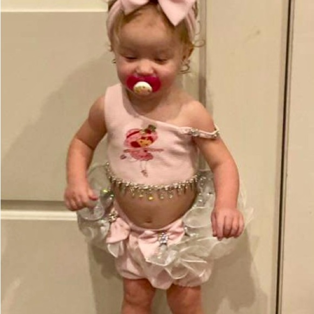 Pink and White Kids Tutu Set